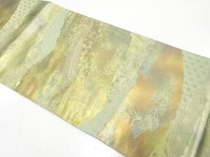 引箔　四季陽桜文織り出し　袋帯